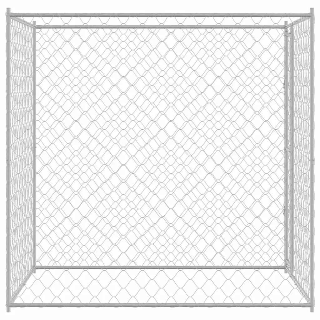 Gabbia per cani Argento 200 x 200 x 200 cm Acciaio zincato 42009134