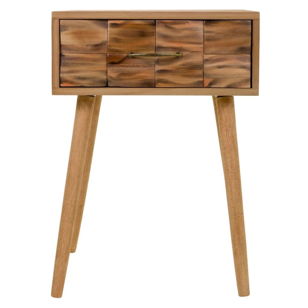 Comodino in legno marrone 44x38x63