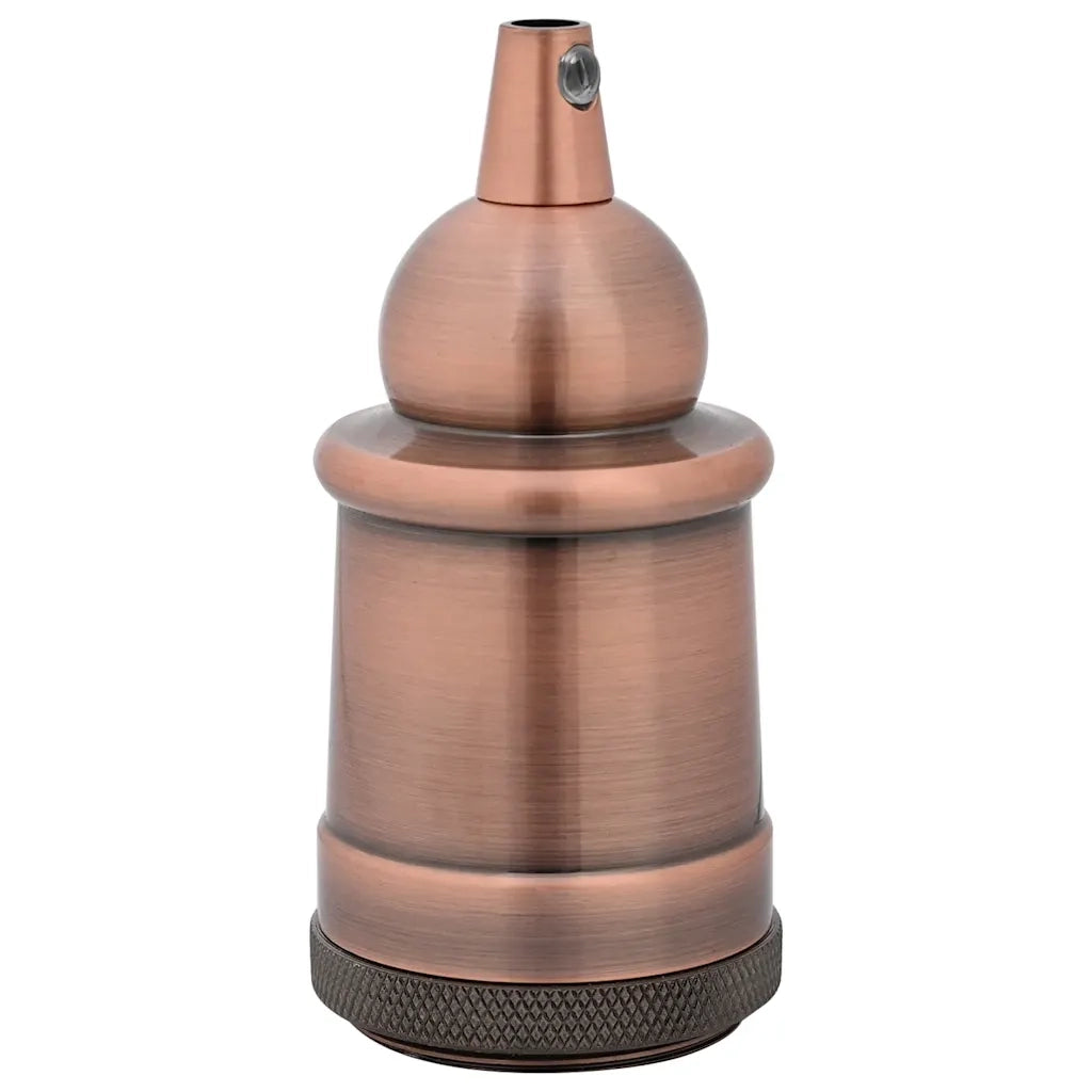 Portalampade 2 pz Rosso Bronzo E27 4106539