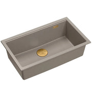 Lavello In Granito Logan 110 Beige Tappo rame spazzolato