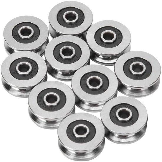 Rulli a Sfera con Foro V1804-2RS 10 Pezzi 4x18x8mm