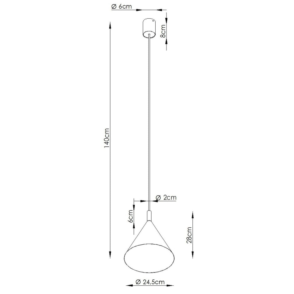 Lampada a sospensione NOX 25 marrone