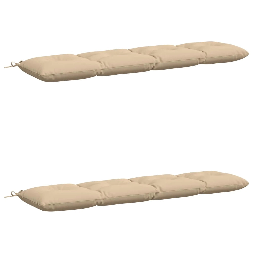 Cuscini per Panchina VIANEN 2 pz 100% Poliestere Crema 952893