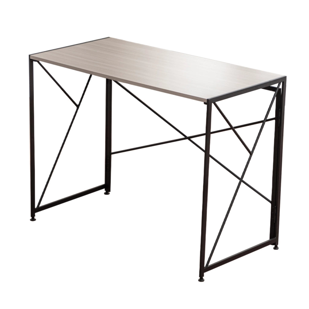 Scrivania pieghevole in MDF con finitura effetto legno, 99x50x75 cm, per piccoli spazi