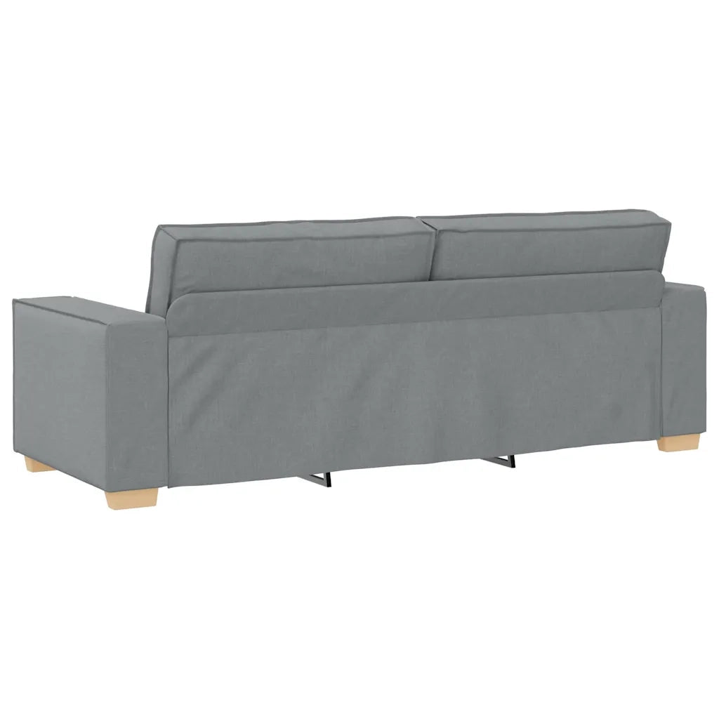 Divano a 3 Posti-Sofa 3 Posti Grigio Chiaro 180 cm Tessuto