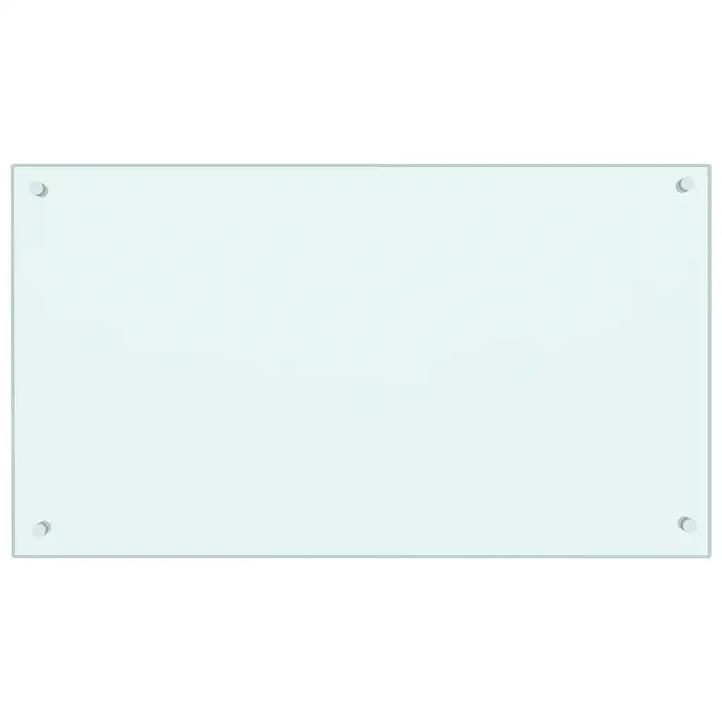 Paraschizzi per Cucina Color Latte 90x50 cm in Vetro Temperato 249458