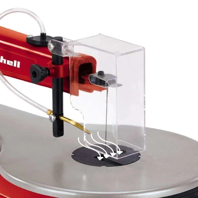 Einhell 4309047 TC-SS 406 E Sega da Traforo 120 W Altezza Taglio 50 mm Piano Inclinabile 47° Velocita' Variabile Soffiatore 2 Lame Incluse