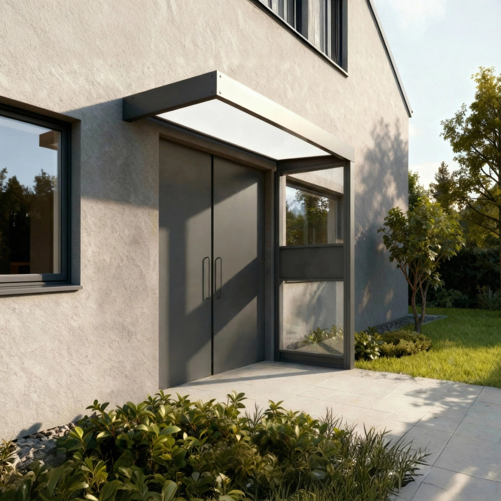 Canopia Sophia Pensilina Da Esterno  215X95 cm + Parete laterale Grigio / Opal Bianco