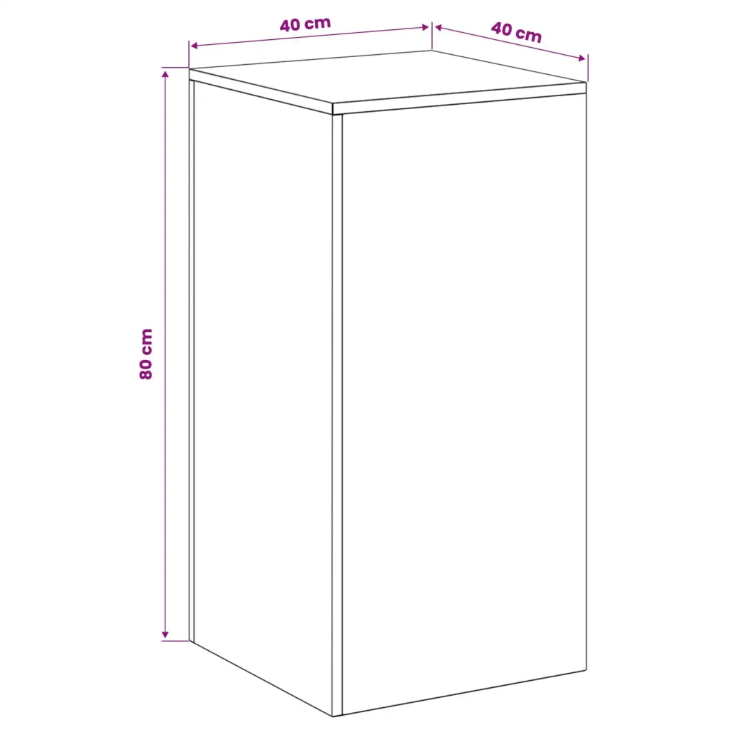 Supporto per piante 2 pcs Ruggine 40 x 40 x 80 cm 8012557