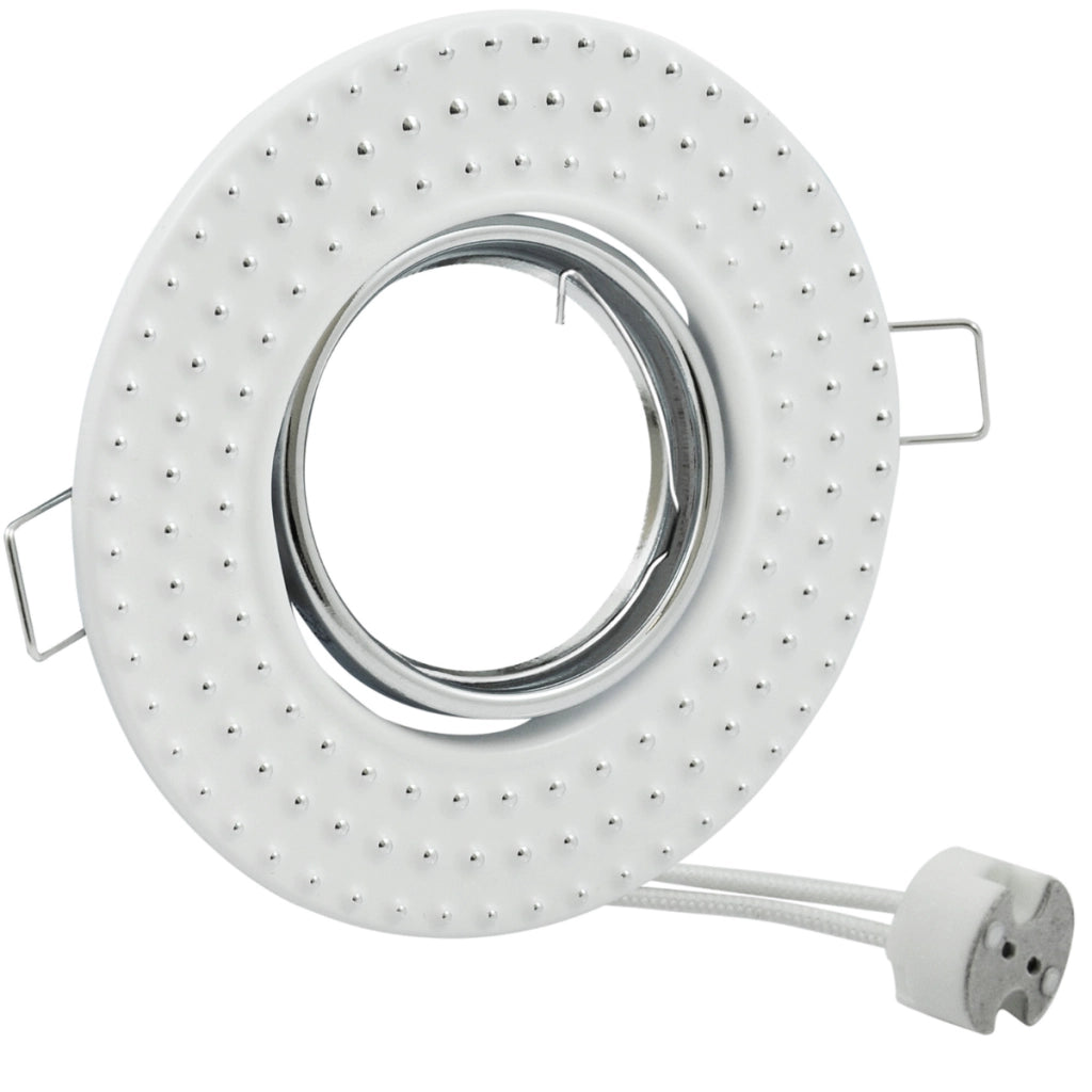 Faretto incasso Polux Fobos 7807 bianco/argento metallo MR16