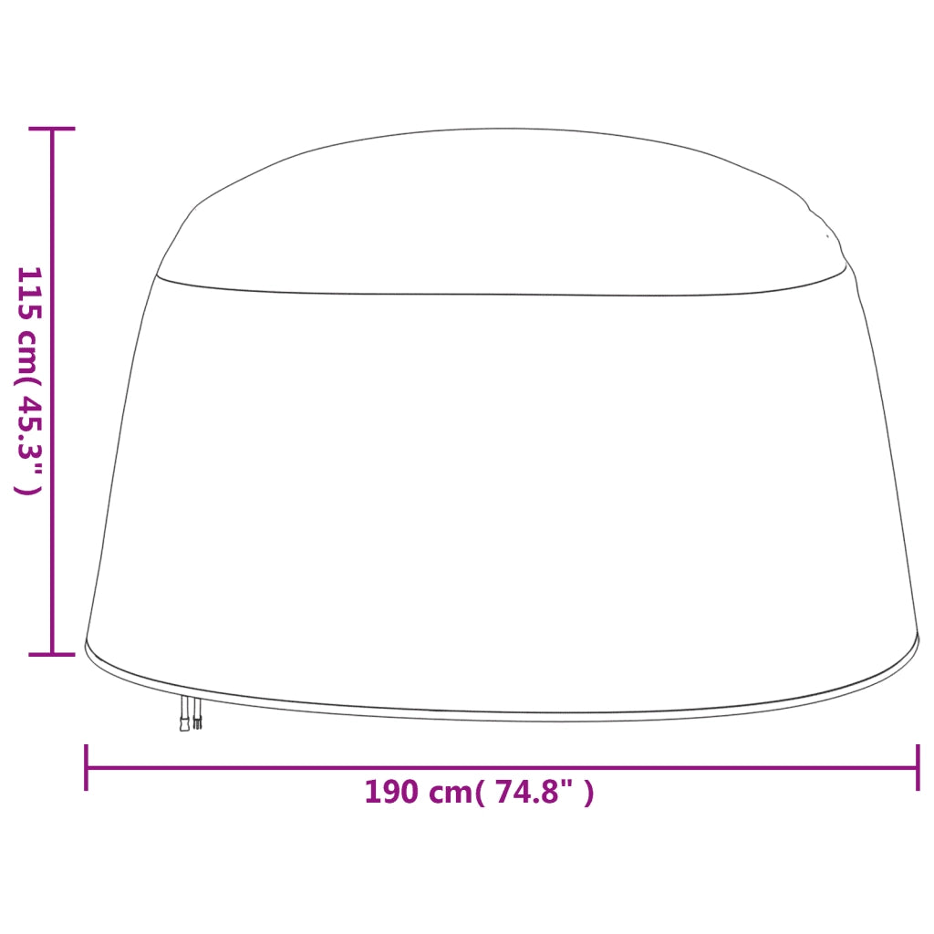Coperture Poltrona Sospesa 2pz Ø 190x115cm 420D Tessuto Oxford 3203392