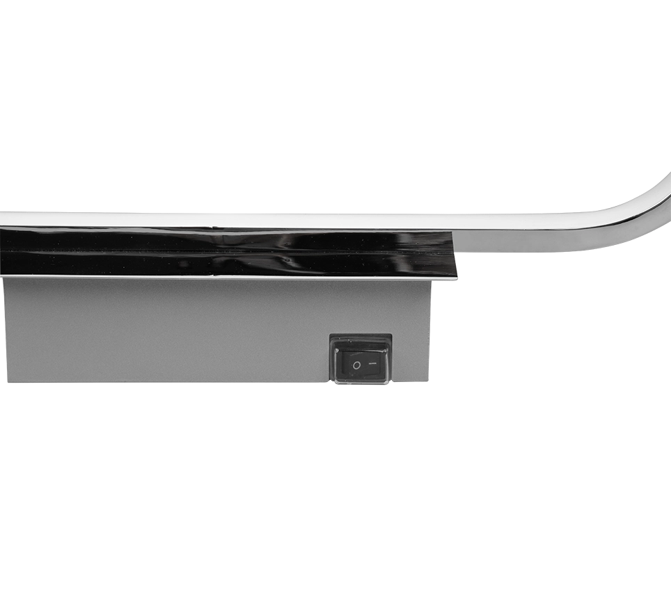 Applique LED H2O, metallo, cromo, L 60 cm, Gianni