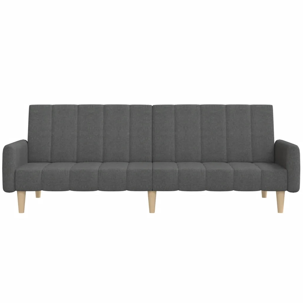 Divano letto | Sof¨¤ letto | Letto singolo a 2 Posti Grigio Scuro in Tessuto