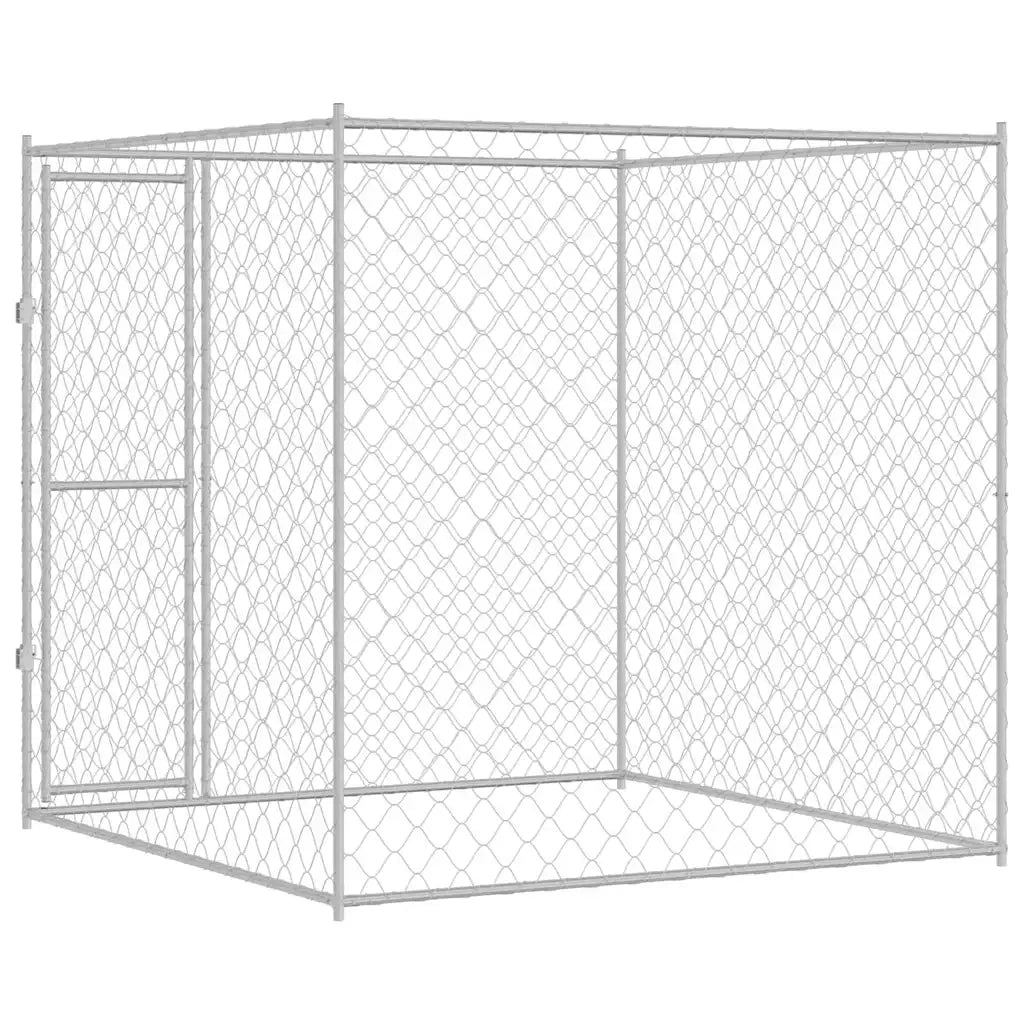 Gabbia per cani Argento 200 x 200 x 200 cm Acciaio zincato 42009134
