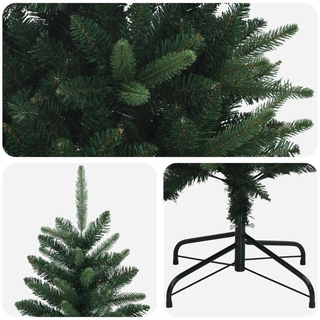 Artificial Hinged Christmas Tree 240 cm PE e PVC Verde 42052636