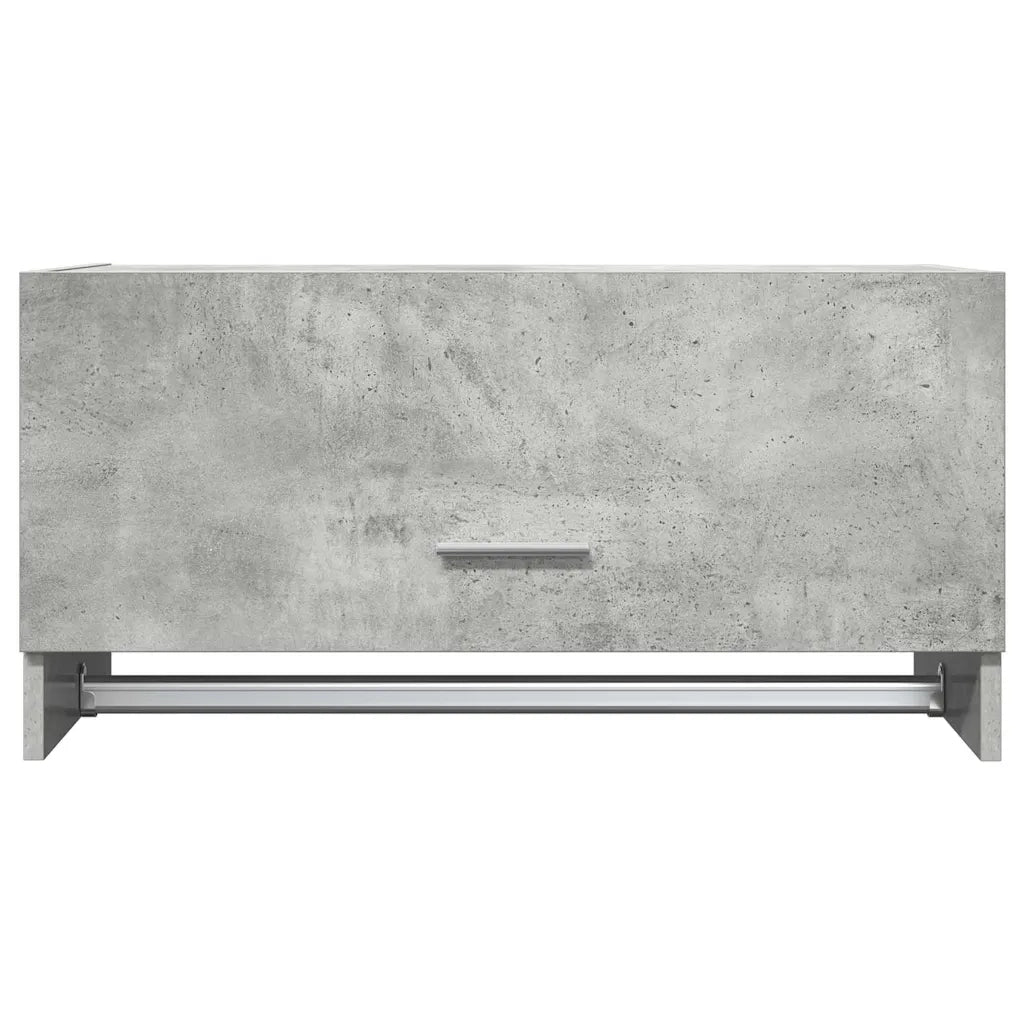Armadio Grigio Cemento 70x32,5x35 cm in Legno Multistrato 808246
