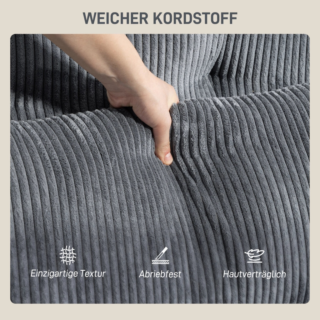 Divano letto con cuscino ¨C zephmum ¨C grigio