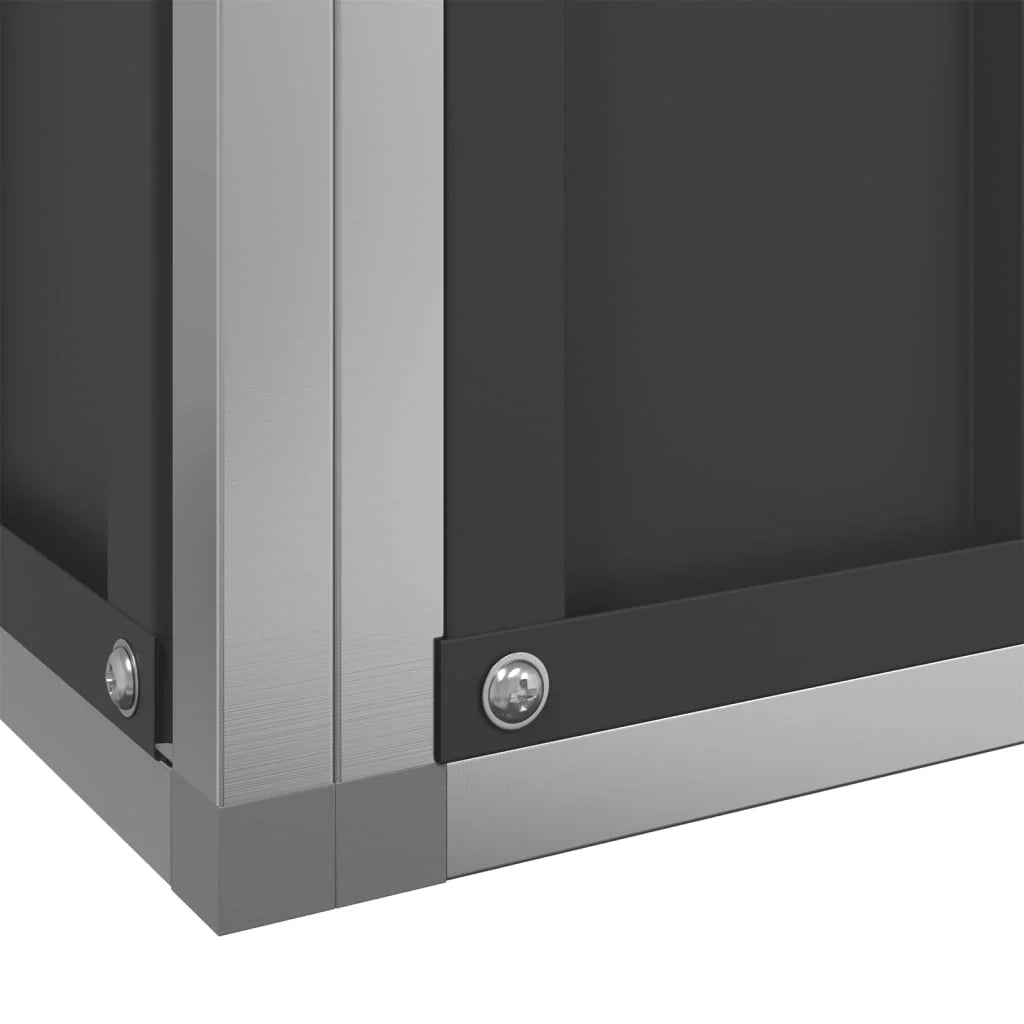 Voliera a gabbia con estensione in argento 1039 x 207 x 212 cm acciaio argento 02_0045643