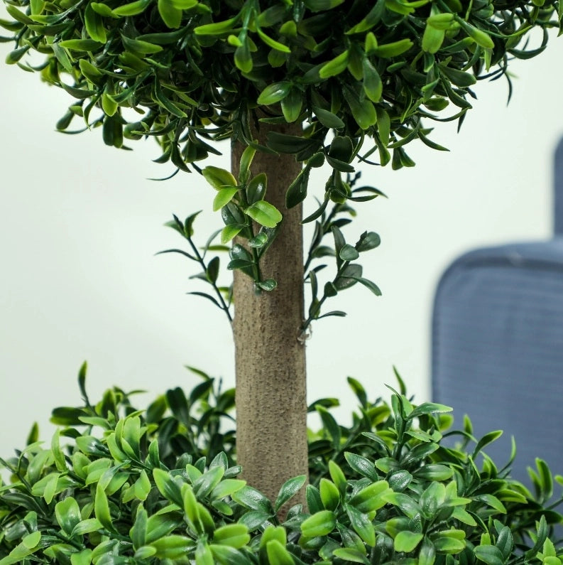 Set di 2 bossi artificiali 91,4 cm in plastica verde UV per balcone –