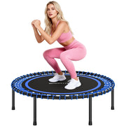 Trampolino Fitness ?114 cm ¨C Xylo ¨C Acciaio Blu e Nero