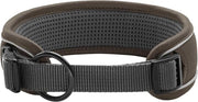 Collare per cani in nylon, L, marrone/grigio