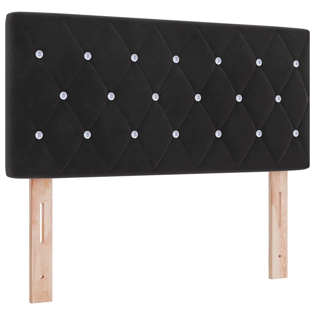 Testiera | Testata Nero 100 cm Velluto