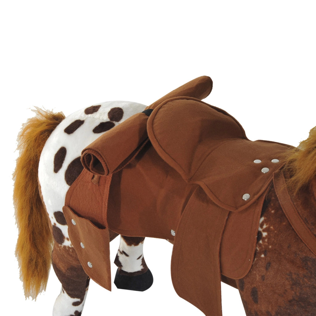 Cavallo a dondolo con sella e suoni ¨C Xylo ¨C marrone