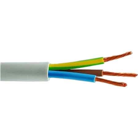 CAVO TRIPOLARE 'BIANCO' Sezione 3x1,5 mm - 100 metrilineari