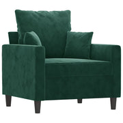 Poltrona | Sedia Relax Verde Scuro 60 cm Velluto