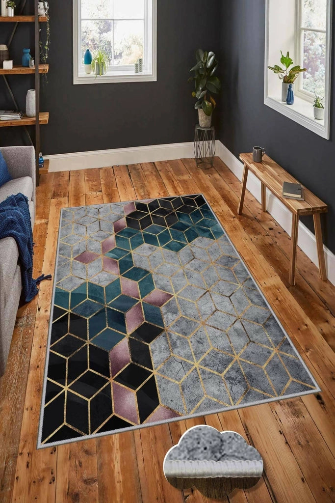 Sandusky, Tappeto Materiale Struttura in Tessuto, 280x180 cm Multicolore