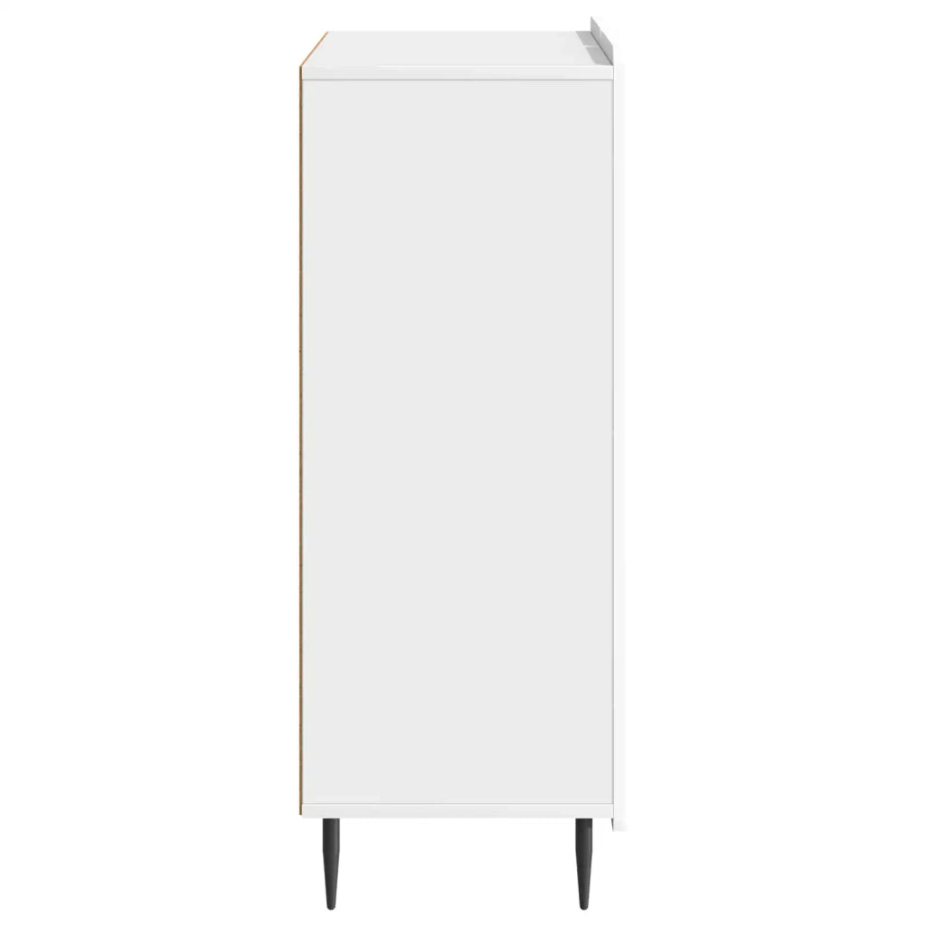 Credenza | Madia | Buffet da pranzo | Armadio da pranzo Bianco Lucido 66 x 34,5 x 92 cm Legno ingegnerizzato