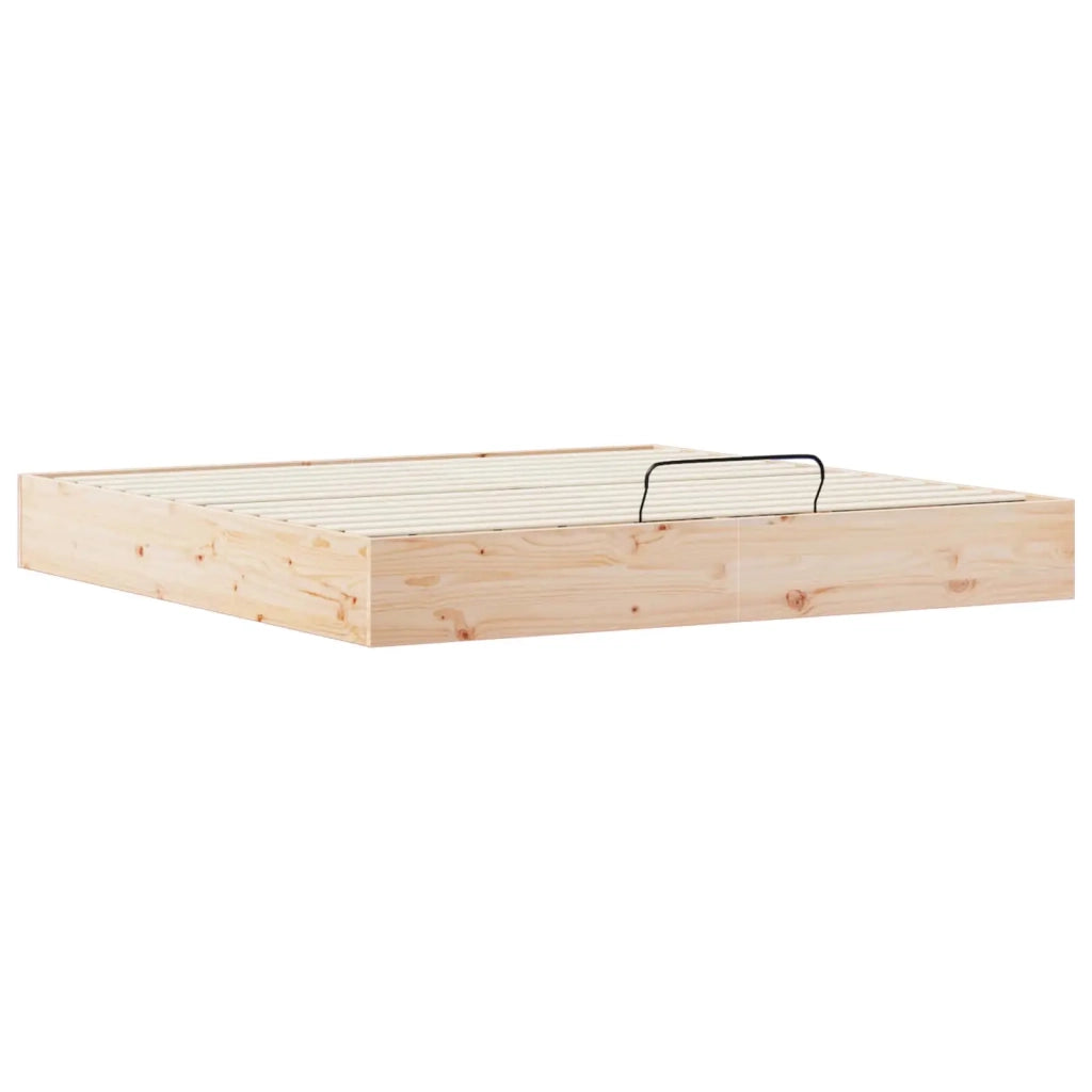 Telaio del Letto Ottomano con Ripostiglio Naturale 180 x 200 cm 3418795
