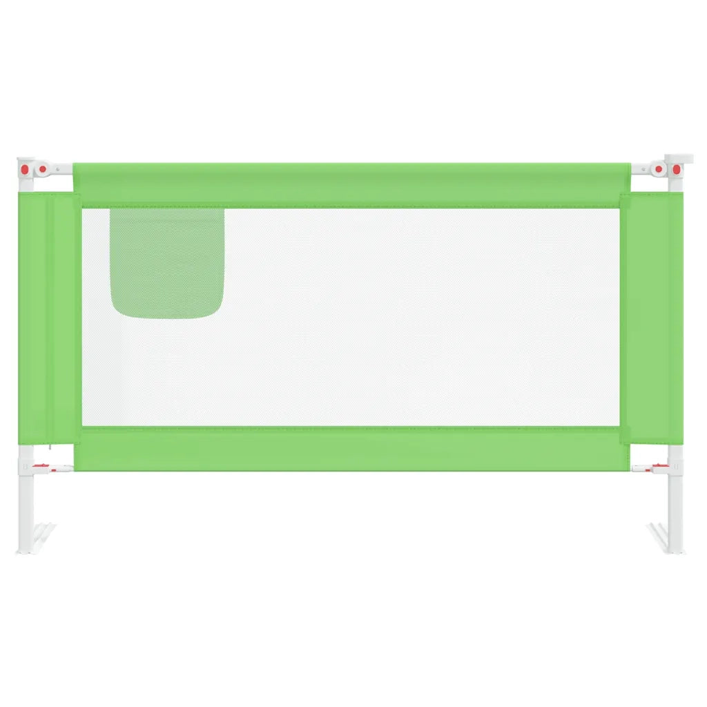 Sponda Letto di Sicurezza per Bambini Verde 140x25cm in Tessuto CFW4262837