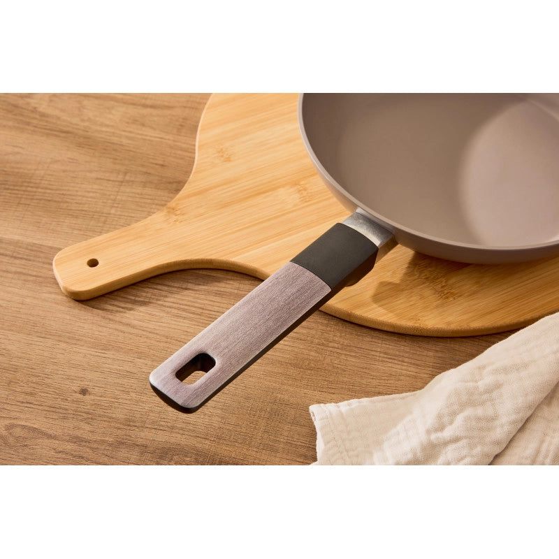 Set di 4 confezioni 2 Padelle 24/28 Mood Gray Alluminio Forgiato F induzione