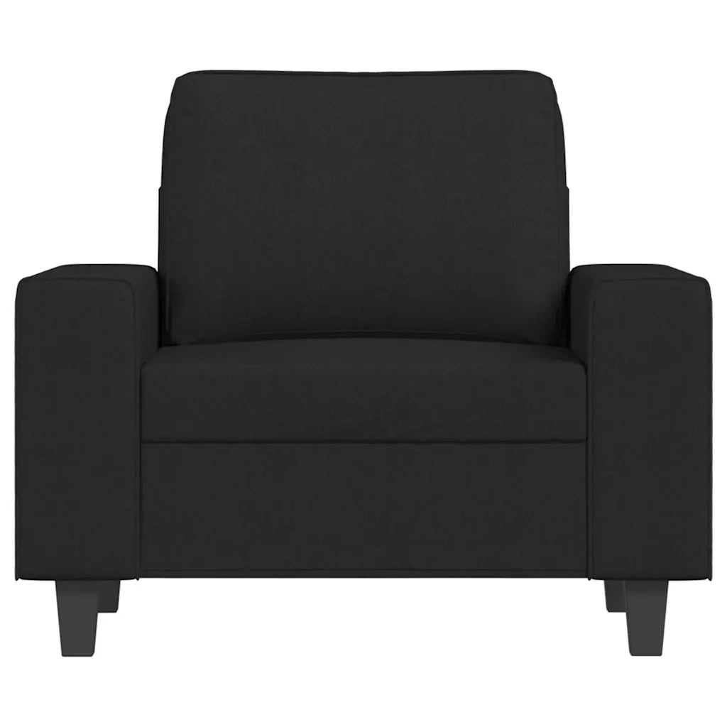 Poltrona | Sedia Relax Nera 60 cm in Tessuto