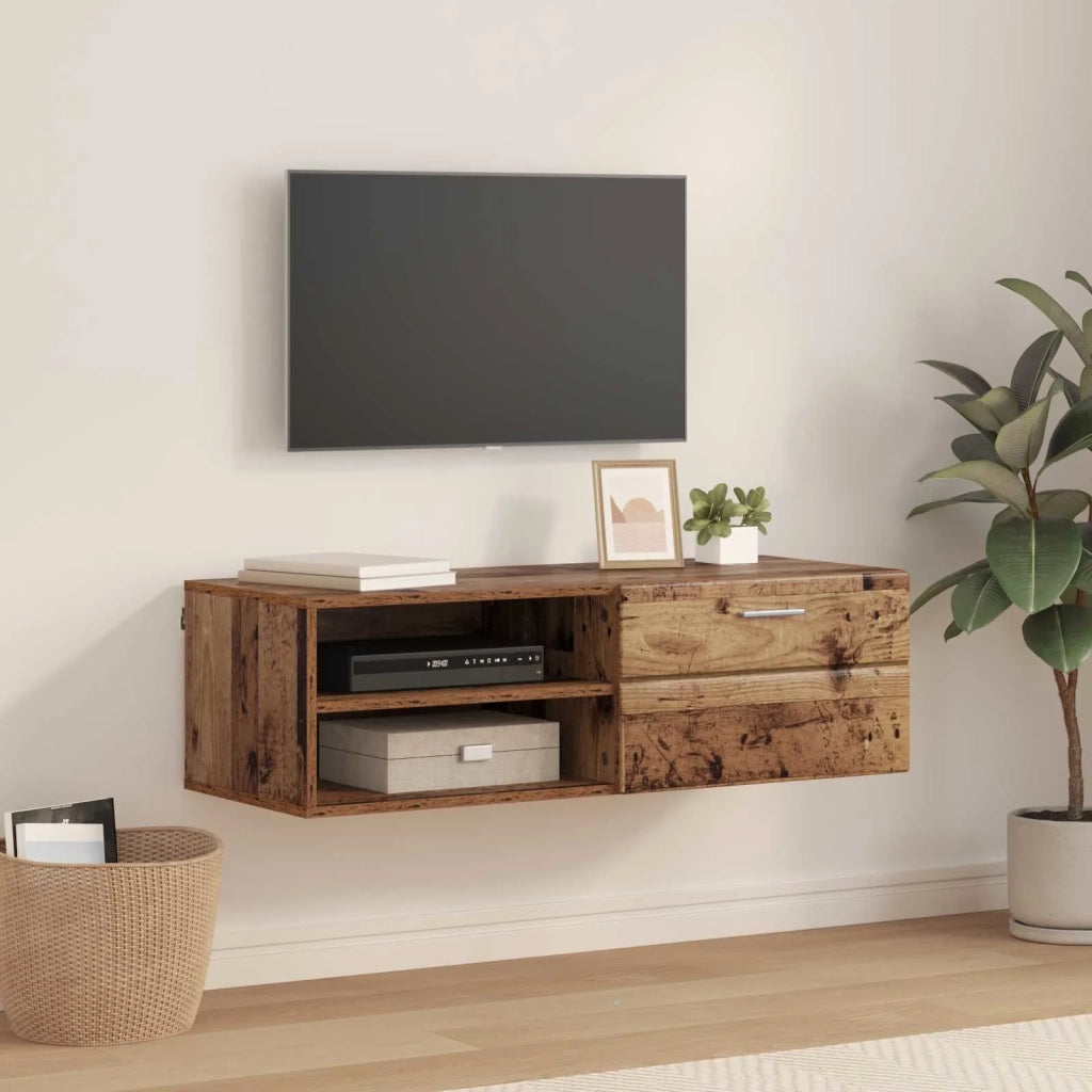 Armadio in Legno con cassetto Legno vecchio 100,5 x 39 x 30 cm CFW1941051
