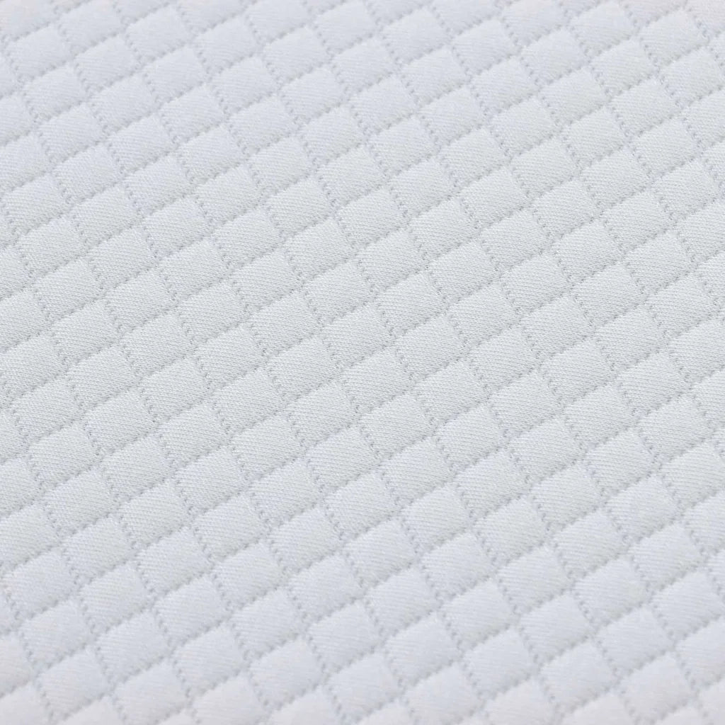 Materasso Bianco e Grigio 80 x 160 cm Tessuto Jacquard 4106367