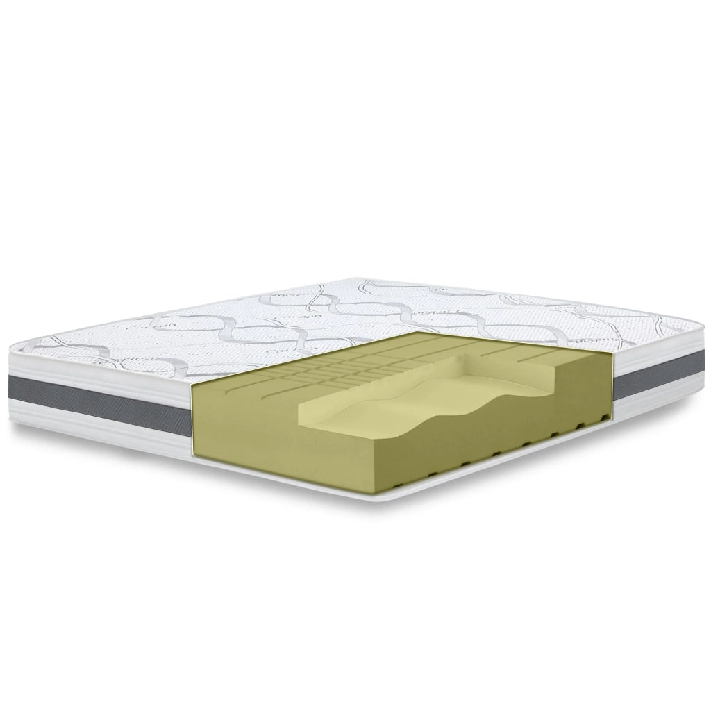 Materasso Singolo 95x170 cm a Media Rigidita' | Altezza 20 cm | Tessuto Anallergico e Traspirante | Proprieta' Ortopediche e Automodellanti | Prodotto in Italia