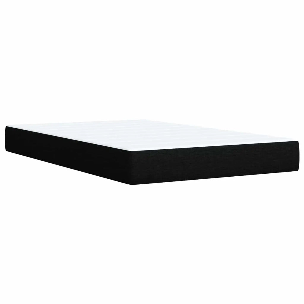 Letto box spring con materasso Nero 120 x 190 cm Tessuto 3454101