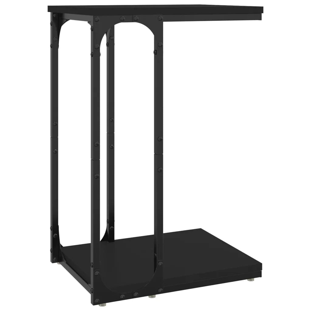 Tavolino | Tavolo laterale Nero 40x30x60 cm in Legno Multistrato