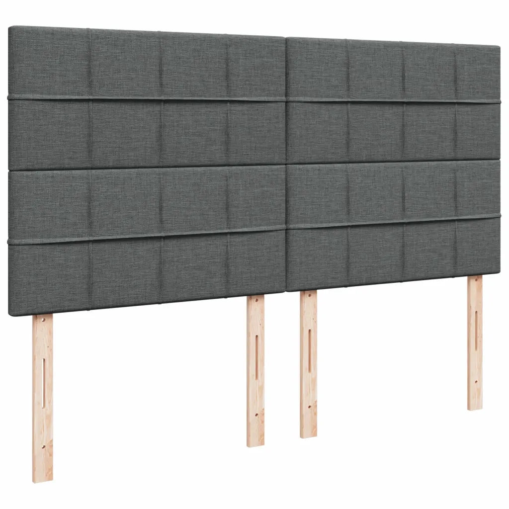 Giroletto a Molle con Materasso Grigio Scuro 180x200 cm Tessuto 3291360