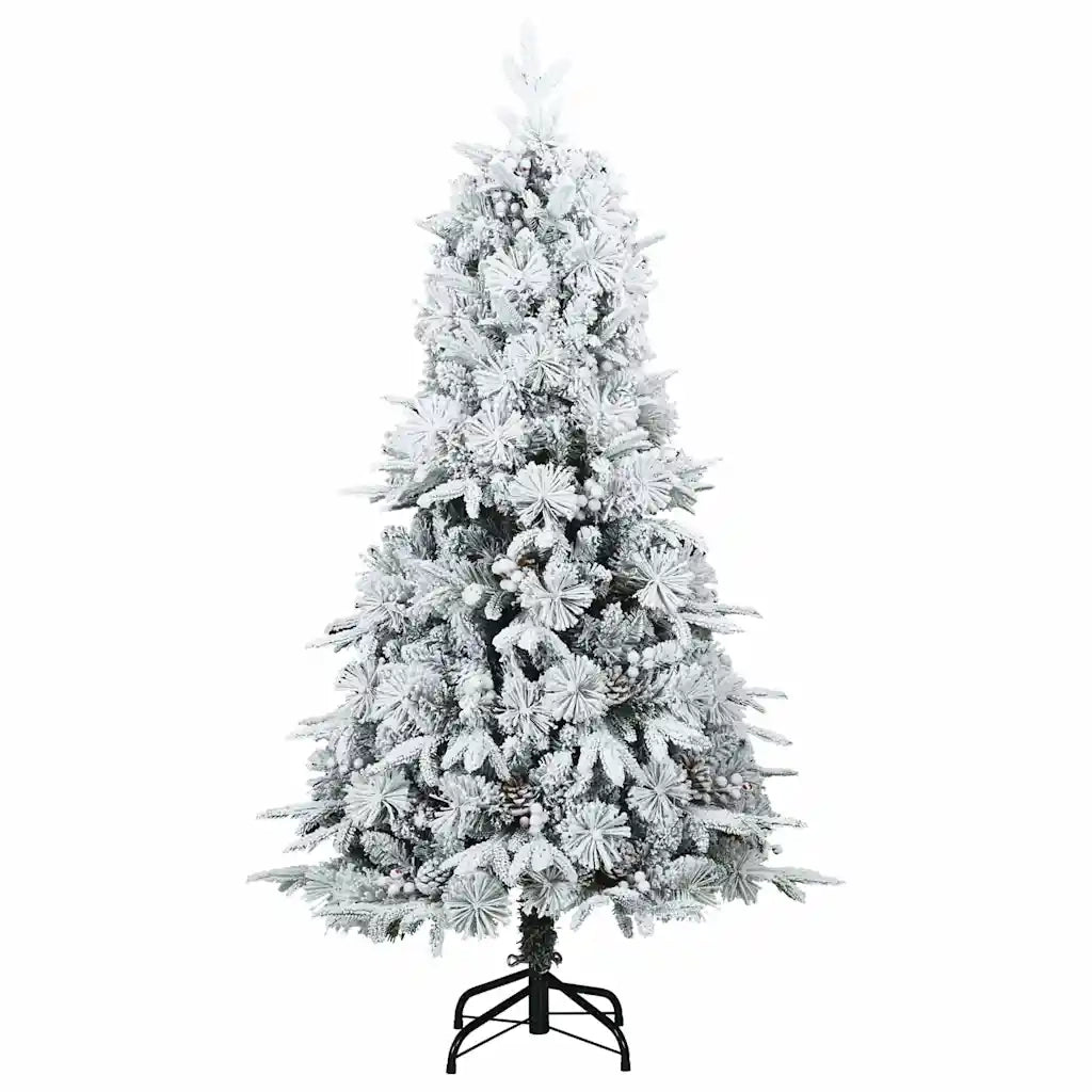 Albero di Natale Artificiale con Rami Pieghevoli Bianco 150 cm 3397473