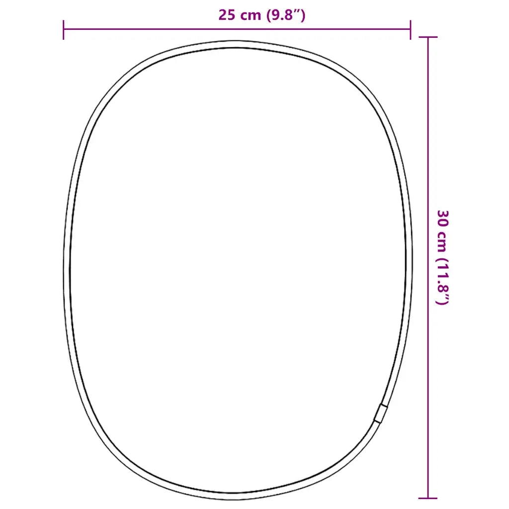 Specchio da Parete Argento 30x25 cm 348209