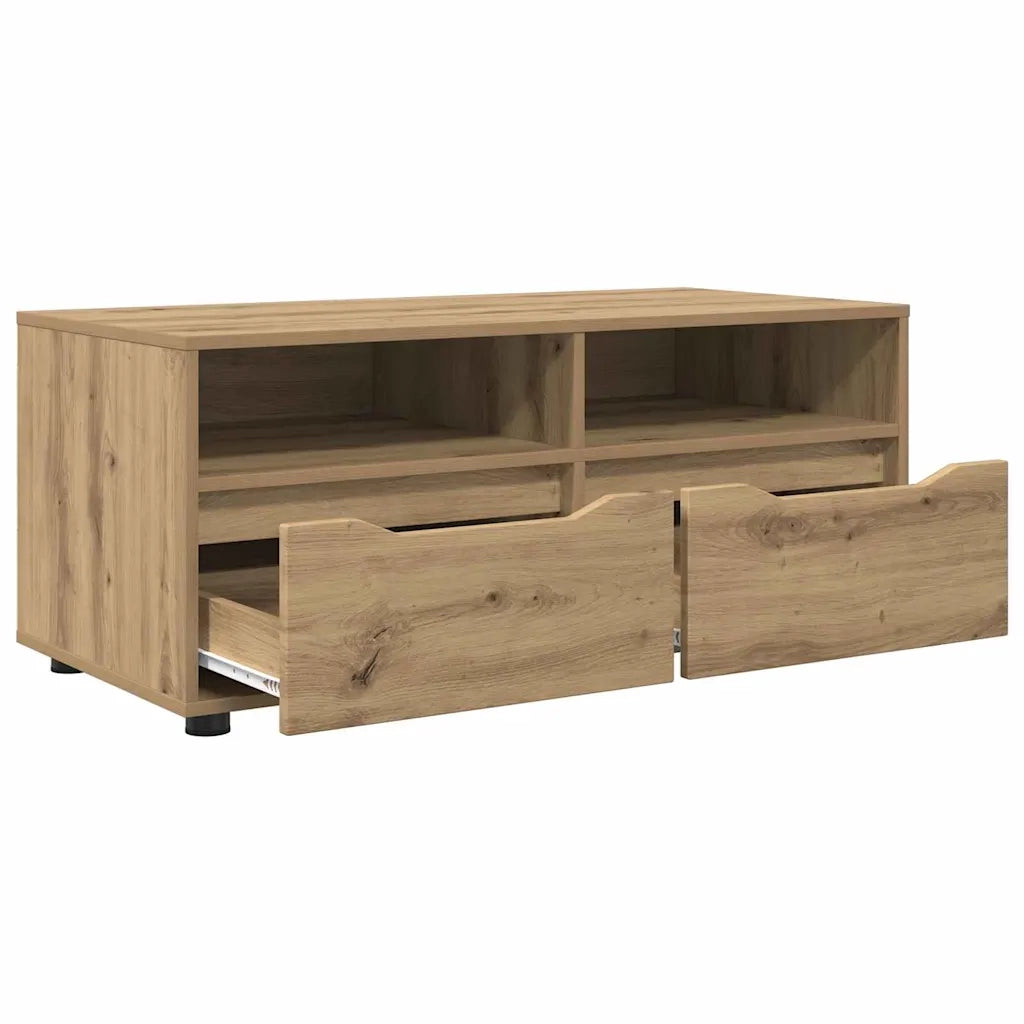 Mobile TV-Credenza per TV-Console TV Rovere artigianale 100 x 48 x 43 cm Legno multistrato