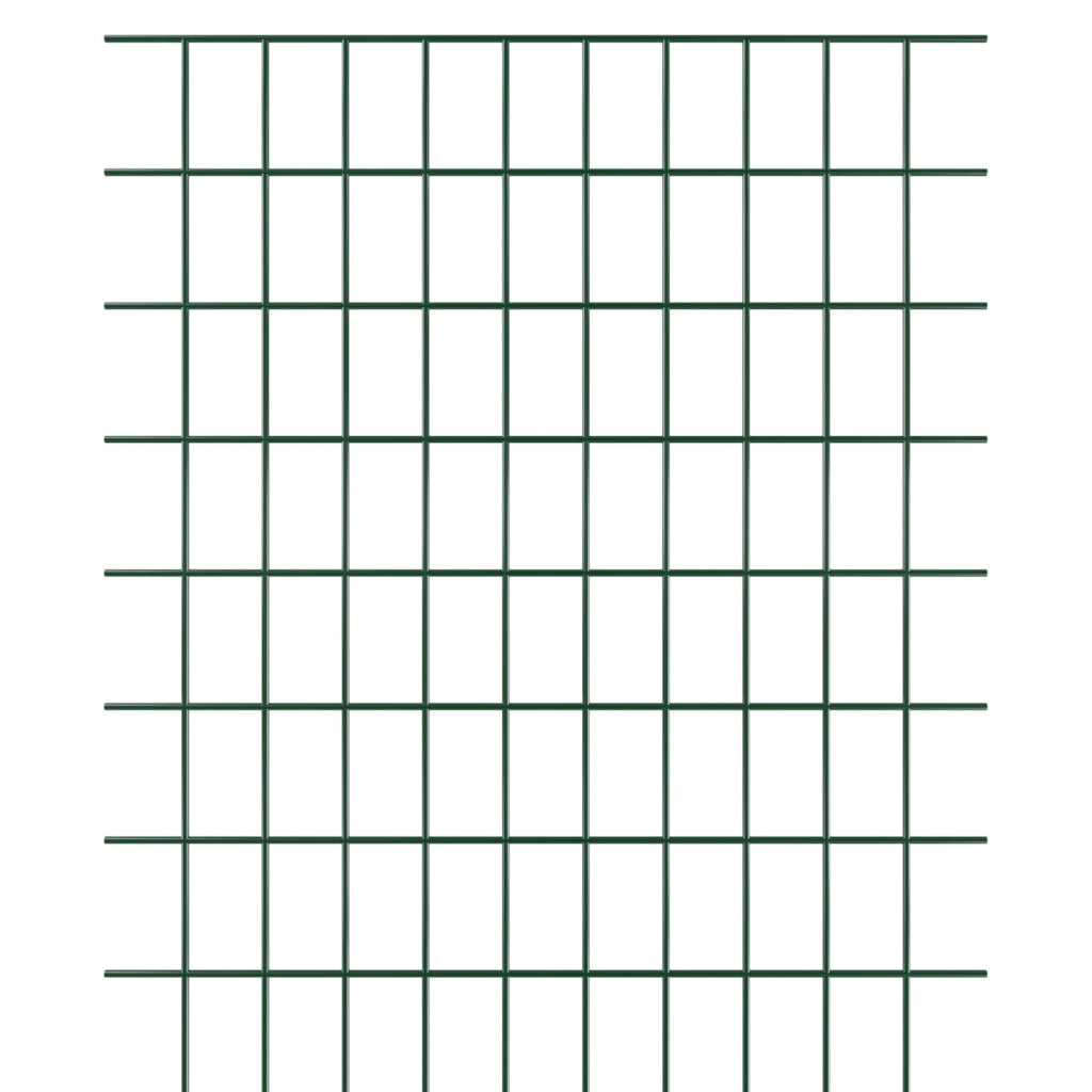 Rotolo Rete Metallica Per Recinzioni 25 M Zincata Plastificata Elettrosaldata Rigida Per Giardino Orto Piante Spazi Esterni (125 Cm)