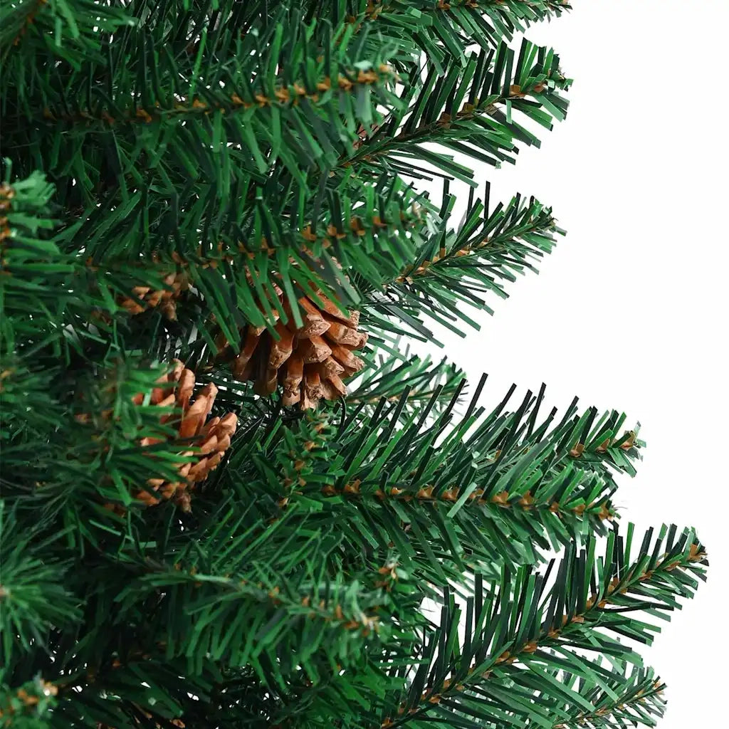 Albero di Natale snodato con 300 LED con supporto Verde 180 cm 3394868