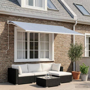 Telo di ricambio per tenda da sole Blu e Bianco 300 x 250 cm 3444181