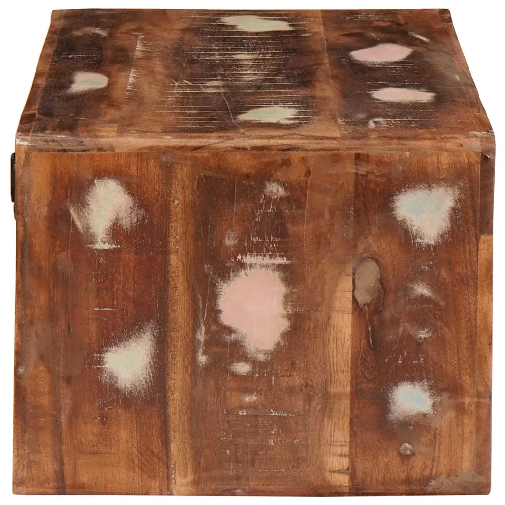 Comodino 2 pcs Marrone Legno Recuperato Massello 4104580