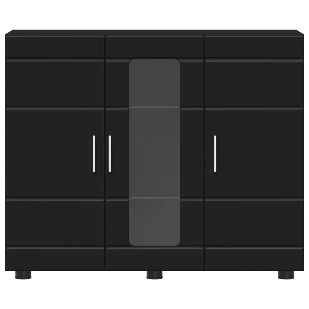 Armadio in Legno Nero 88,5 x 30,5 x 73 cm Legno multistrato CFW2732063