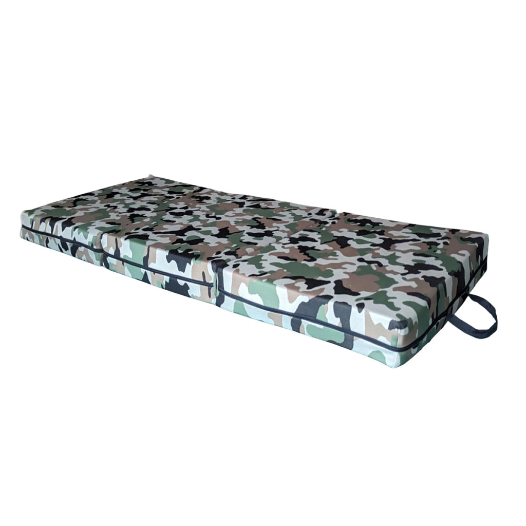 Materasso pieghevole futon - Materasso da campeggio mimetico sfoderabile antimacchia. Materasso FUTON per ospiti inattesi 70x200x15 cm